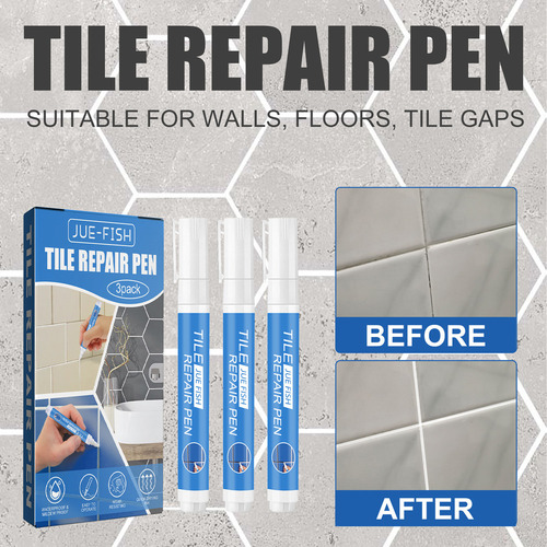 1 Bolígrafo Para Reparación De Juntas De Azulejos, 6