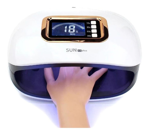 Secador De Uñas Sun H4 72w Profesional Lampara Led Uv Gel 