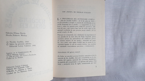 Imagen 5 de 7 de El Libro De Los Sones Nicolas Guillen Letras Cubanas