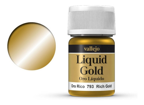 Vallejo Liquid Gold Oro Rico Liquido 793 P/ Plastimodelismo
