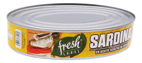 4 Pzs Fresh Label Sardina En Aceite 425gr