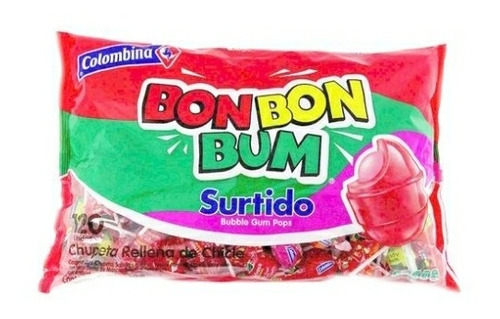 Bon Bon Bum Chupetas Rellenas De Ch - Unidad a $465