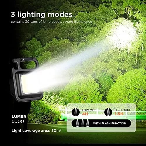 Mini Linterna Led Recargable Cob / Luz Brillante