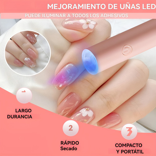 Secador Uñas Gel Recargable Portátil Led Para Press On