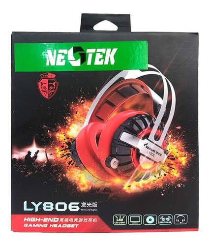 Imagen 7 de 7 de Diadema Gamer Ly806 Con Súper Bajos