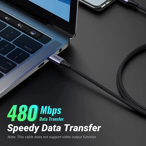 Cabo Usb C Ugreen Sincronização Dados 480mbs 240w 2 Metros