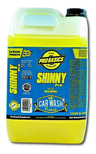 Shinny Pro Shampoo Premium Alto Brillo Concentrado 5 Litros
