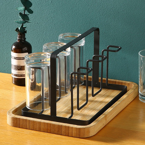 Soporte Para 6 Vasos De Vidrio, Estante De Secado, Taza De A