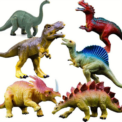 Dinosaurios Para Niños Pack De 6 Figuras Variadas