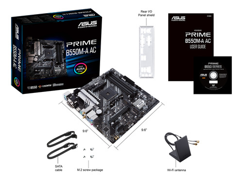 Tarjeta Madre Asus Prime B550m-a Ac Amd S-am4 Micro Atx Ddr4