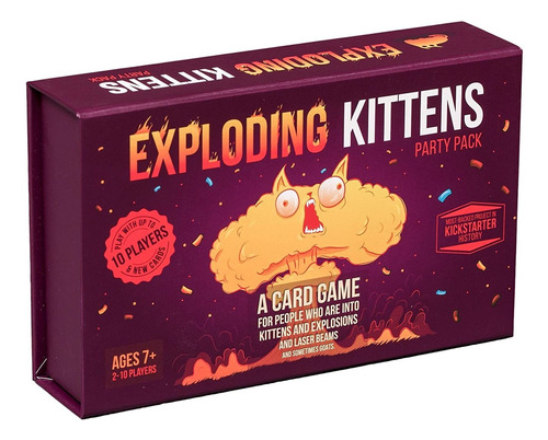 Juego De Cartas Exploding Kittens Para Fiesta Para 10 Jugado