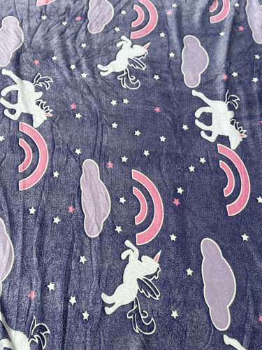 Mantas Luminosas - Brillan En La Oscuridad - Calidad Premium Violeta - Unicornio Lisa
