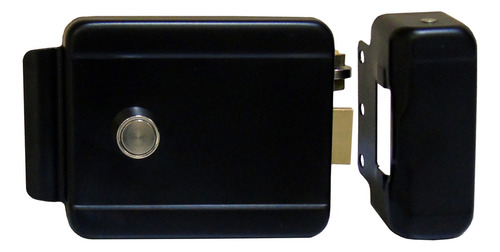 Kit 3 Chapas Eléctrica Apertura Interna Botón Alta Seguridad Color Negro