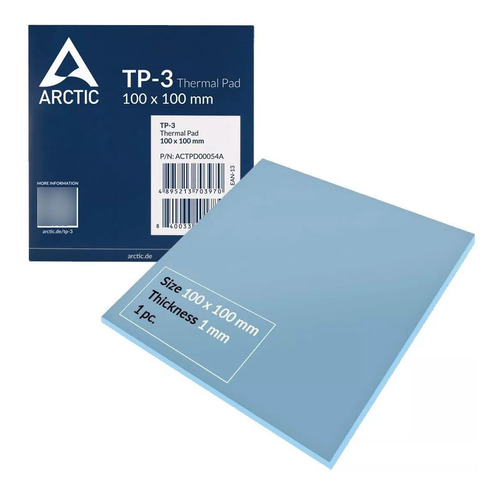 Bc.ec Pad Térmico Arctic Tp-3 100x100x1.0mm Azul