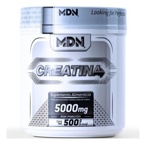 Mdn Creatina Monohidratada, 500g, 100 Servicios, 100% Pura