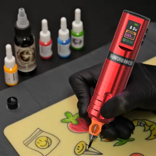 Kit De Pistola De Tatuaje Wormhole Wtk284 Wireless Professio