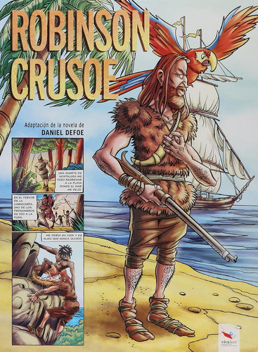 Robinson Crusoe (novela Gráfica Tapa Dura), De Defoe, Daniel. Editorial Origo Ediciones, Tapa Dura, Edición 1 En Español, 2017