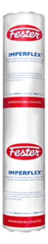 Fester Imperflex Membrana De Refuerzo 1.10 X 100m Acabado Mate Color Blanco