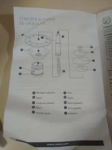 Fuente De Chocolate Oster (Usado)
