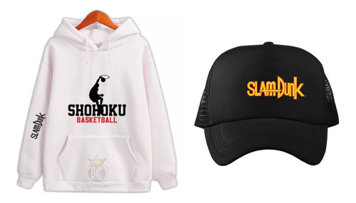 Poleron + Jockey Gorro Shohoku - Basketball - Slam Dunk - Juego - Pelota - 2023 - Estampaking