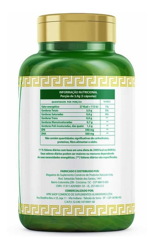 Imagem 4 de 4 de Kit 3x Omega 3 1000mg 120cps - Total 360 Caps