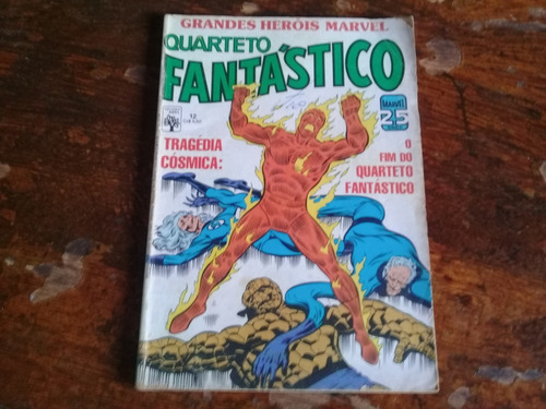 Hq Grandes Heróis Marvel 12 Quarteto Fantástico