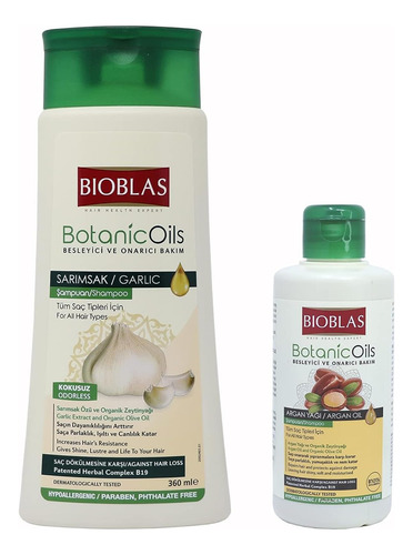 Bioblas Champu De Ajo + Muestra De Champu De Aceite De Argan