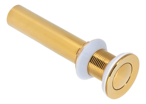 Tapón De Desagüe Dorado Para Lavabo Sin Rebosadero, Antiatas