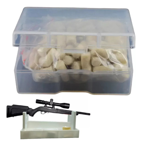 Kit 100 Algodones Mantenimiento De Rifle Limpieza Para Rifle