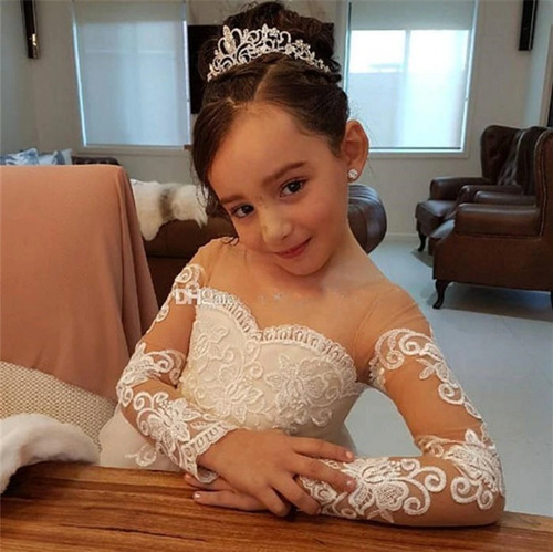 Vestido Niña Bautizo Presentación Elegante Paje Fiesta Novia | Meses sin intereses Vestido Niña Bautizo Presentación Elegante Paje Fiesta Novia | Meses sin intereses