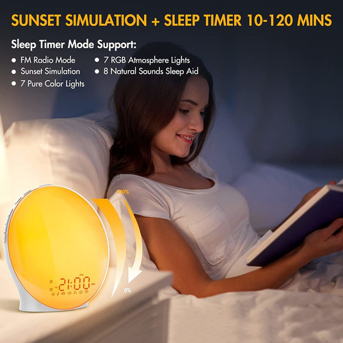 . Despertador De Amanecer Luz De Simulación De Amanecer