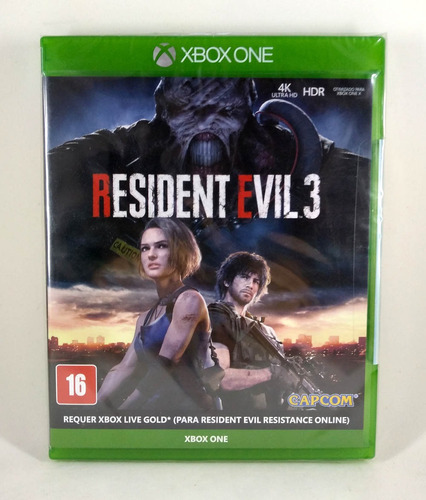 Resident Evil 3 Xbox One Mídia Física