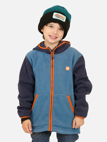 Poleron Micropolar Coastal Celeste Infantil Maui And Sons