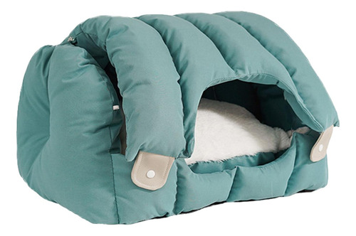 Cueva Con Capucha Camas Para Perros Azul 52cmx44cmx32cm Azul