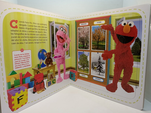 Imagen 5 de 6 de Los Oficios De Elmo - Jardinero - Libro - Rompecabezas