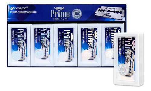 Dorco Prime Platinum: 100 Hojas Dobles Filos