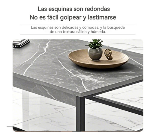 Minimalista Práctico Mesa De Centro Para Sala Un Solo Nivel Gris