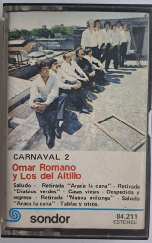 Omar Romano Y Los Del Altillo Carnaval2 Casete Original 1981