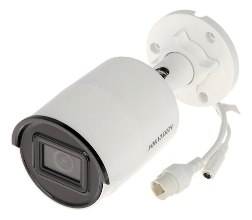 Câmera IP Hikvision 4 Mp Acusense 2,8 mm IR 20 A 30 mm H Cor branca