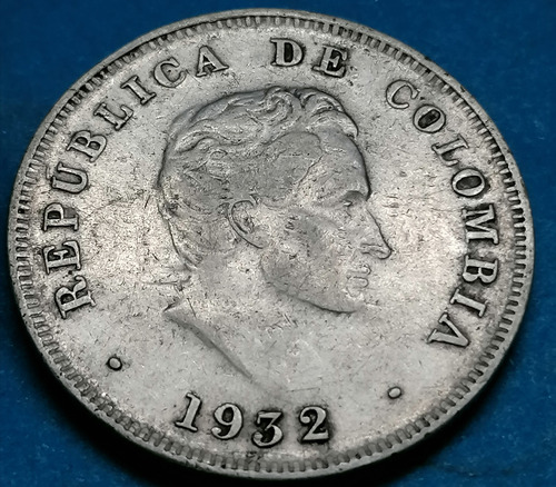 Colombia 50 Centavos 1932 Plata