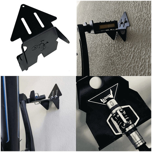 Imagem 5 de 10 de 2 Suportes De Parede Para 2 Bicicletas Com Bases Articuladas