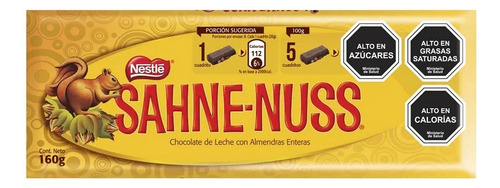 Chocolate Nestle Chile Sahne Nuss Importado 2 Barras De 160g