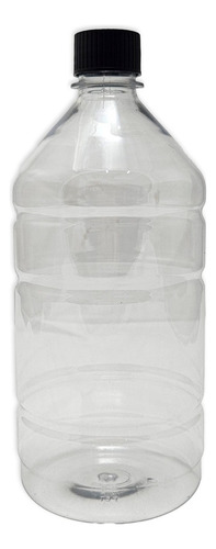 Botella Deuan Pet 950 Centímetros Cúbicos Pack X 25 Transparente Ideal Para Uso Industrial Y Limpieza Con Tapa A Rosca De 28 Milímetros Universal Color Natural Material Liviano Resiste A Golpes Suaves