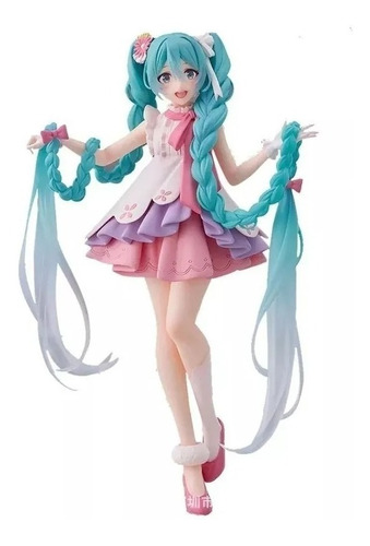 Figura  Hatsune Miku Kawaii Wonderland Rapunzel Pelo Largo