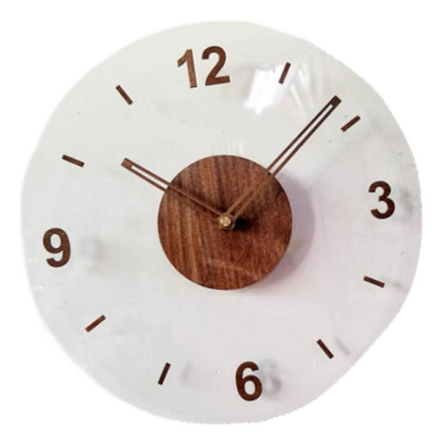 Reloj De Pared Decorativo Resistente Al Número 4 Marrón