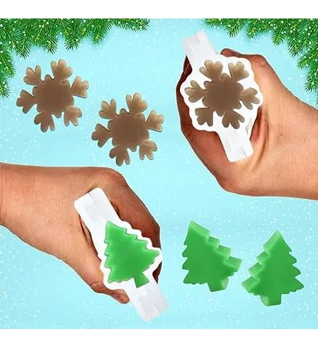 Molde De Silicona De Columna De Tubo De Navidad Juego D...
