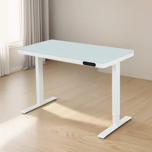 Escritorio Electectrica Altura Ajustable Con Tablero Cristal