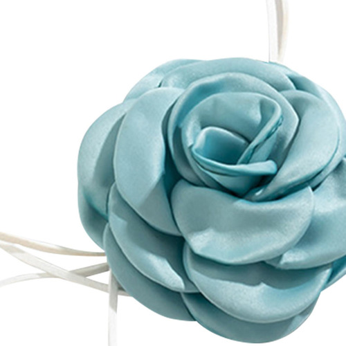 Flor Rosa Gargantilla Elegante Clásico Elegante Collar Para