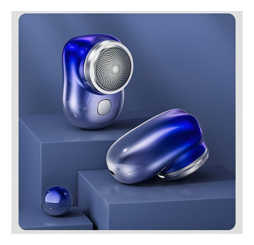 Pacote: Portátil Elétrico Mini Usb Charging Razor Travel Cor Azul