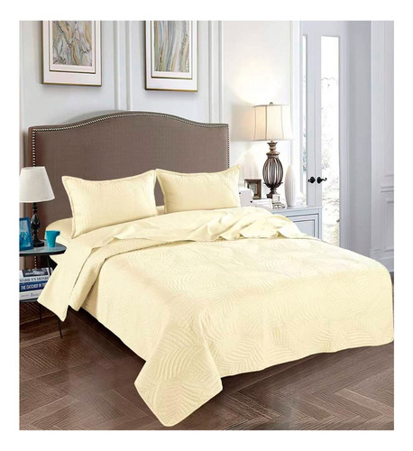 Cubrecama De Verano Quilt 2.0 Plazas Queen Amarillo